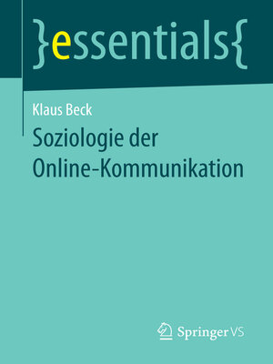 cover image of Soziologie der Online-Kommunikation